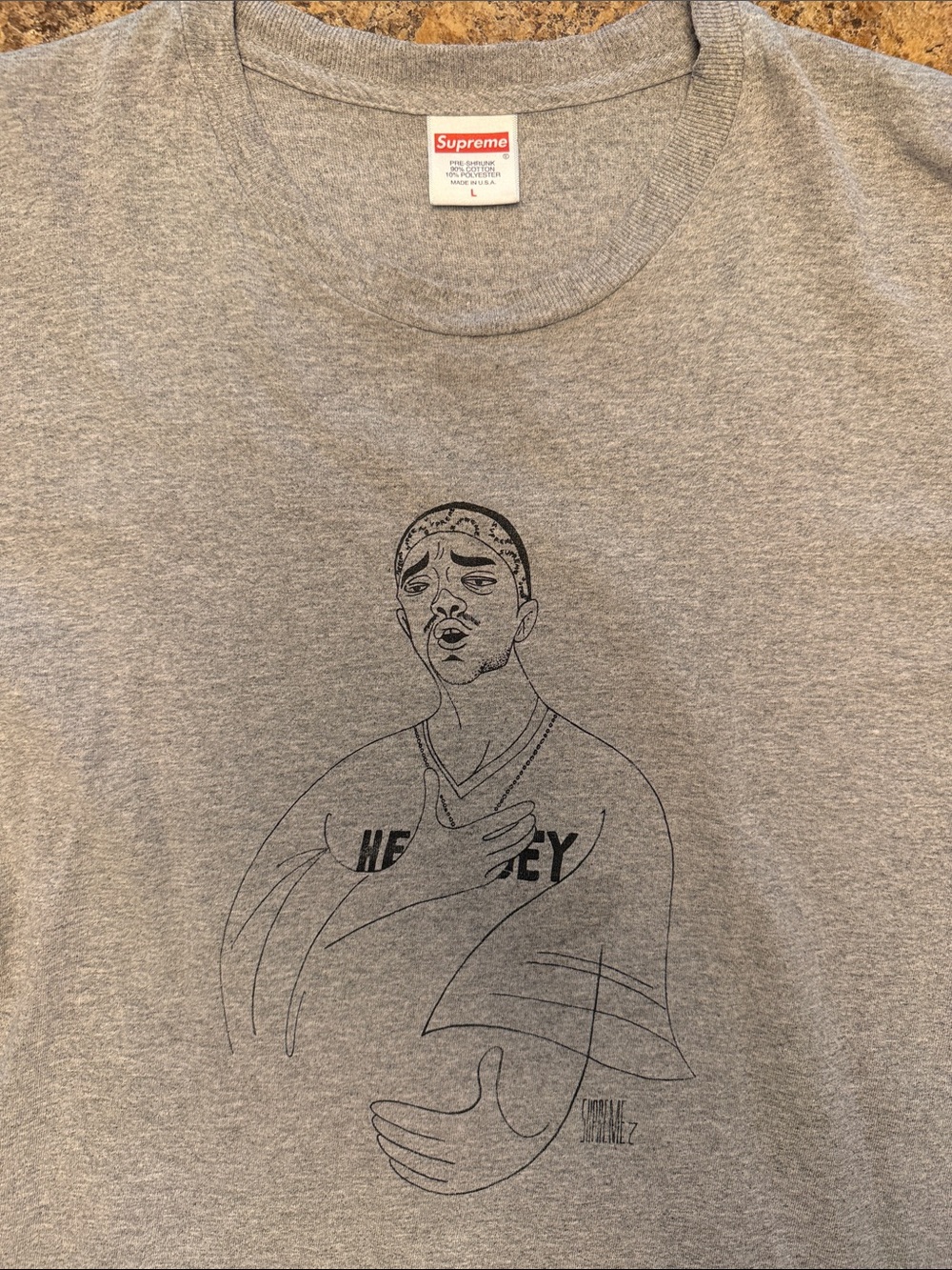 Supreme Gray Short Sleeve